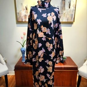 Who What Wear Black Floral Dress